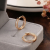 Fancy Stylish Copper Zircon Bali Earrings for Women