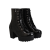 Shoetopia Women & Girls Lace Up Block Heeled Western Boots