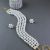 Gold Plated Pearl Beaded Stylish Choker Necklace Jewellery Set for women