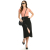 Allen Solly Women Midi Skirt with Side Slit and Buttons