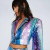 Women's Polyester Asymmetric Neck Blazer