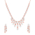 Rose Gold Grace Pendant & Earrings Set