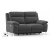 Emila Fabric Two Seater Motorized Recliner In Grey Colour