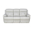 Paige Leather Three Seater Motorized Recliner In Grey Colour