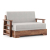 Mahim Compact 3 Seater Pull Out Sofa Cum Bed In Vapour Grey Colour