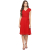 OOMPH! Women's Lycra A-Line Knee-Long Dress (Lycra_wrap}