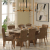 Durian Modern Elanor Marble Eight Seater Dining Set