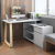 Durian Study Desk in Frosty White Finish