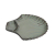 Dixie Grey Ceramic 9 Inches Tray